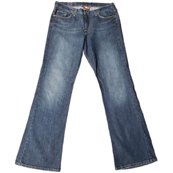 Lucky Brand Sweet N' Low Medium Wash Boot Cut Jeans 10/30 Womens - Picture 2 of 3